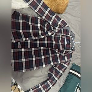 American eagle button up flannel shirt